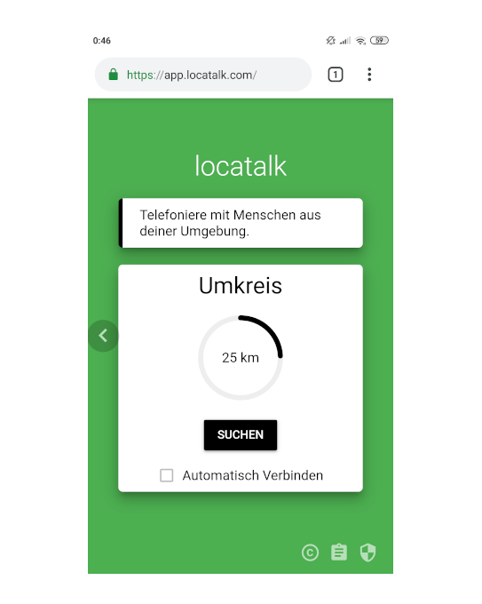 Locatalk App Screenshot